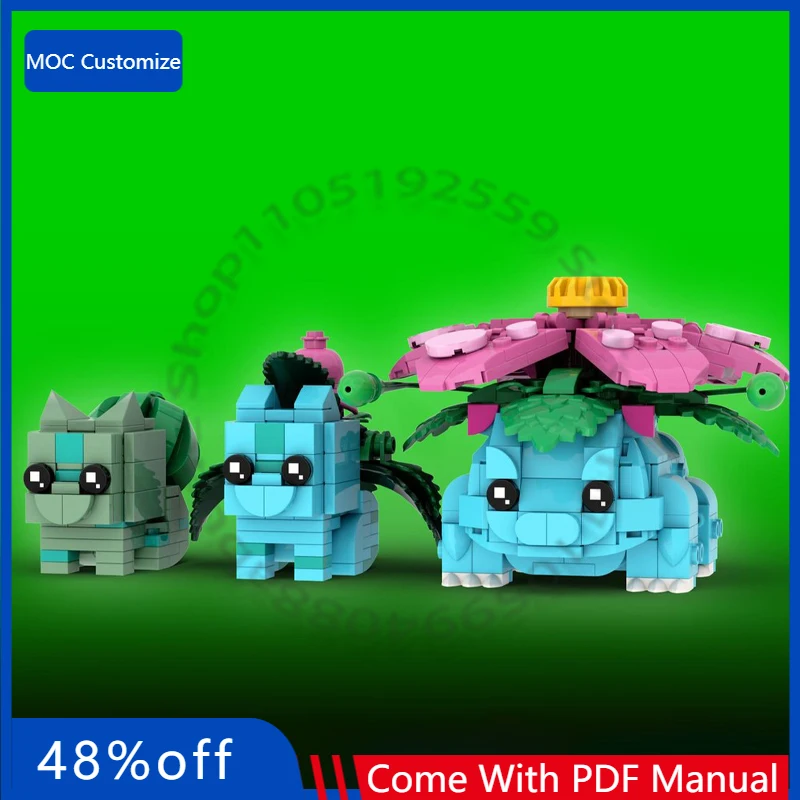 

623 PCS Cube Figure Famous anime pets MOC Customize Modular Building Block Brick Model Design Educational DIY Toy Birthday Gift