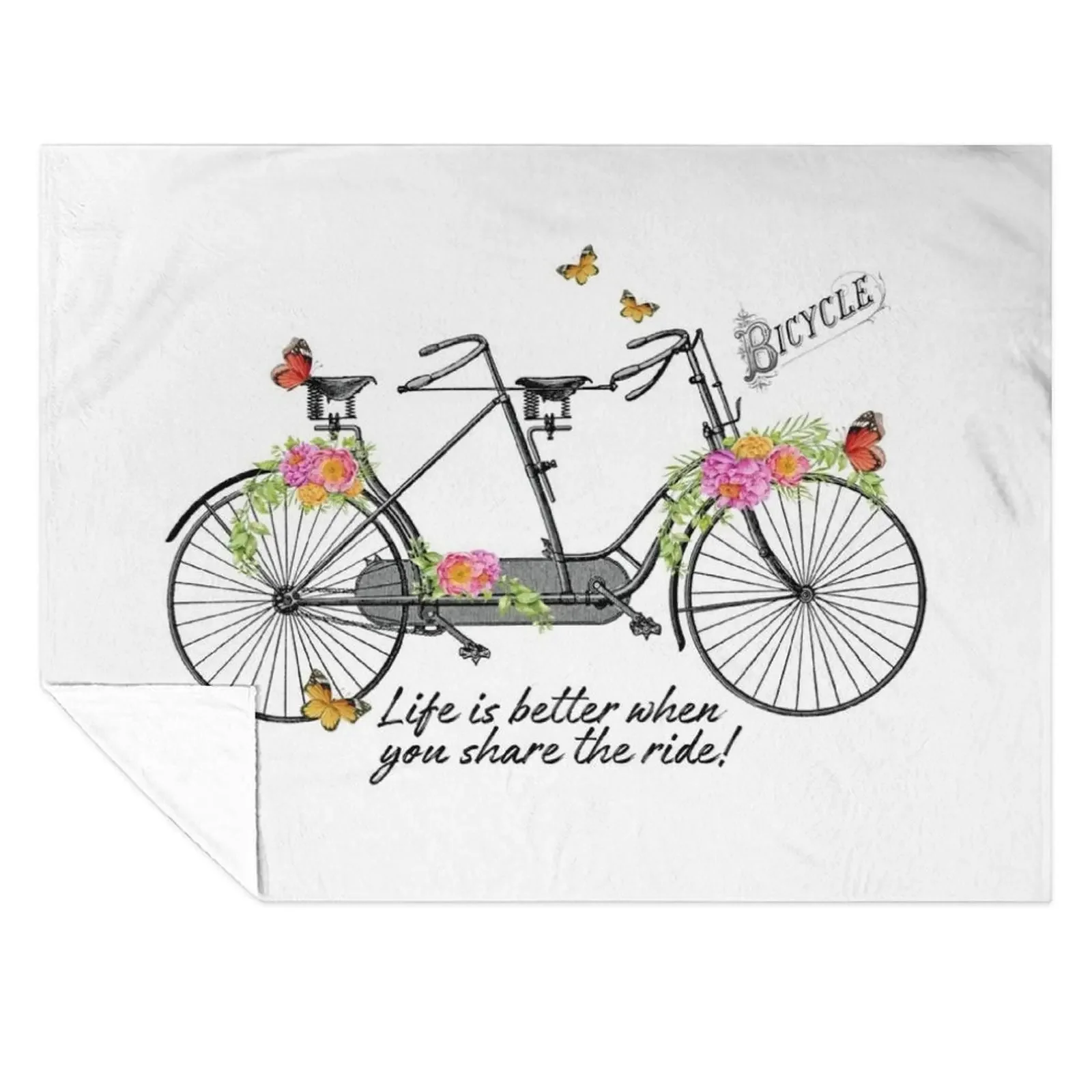 

Vintage Bicycle 620B Throw Blanket Soft Beds warm winter for babies Summer Beddings Blankets