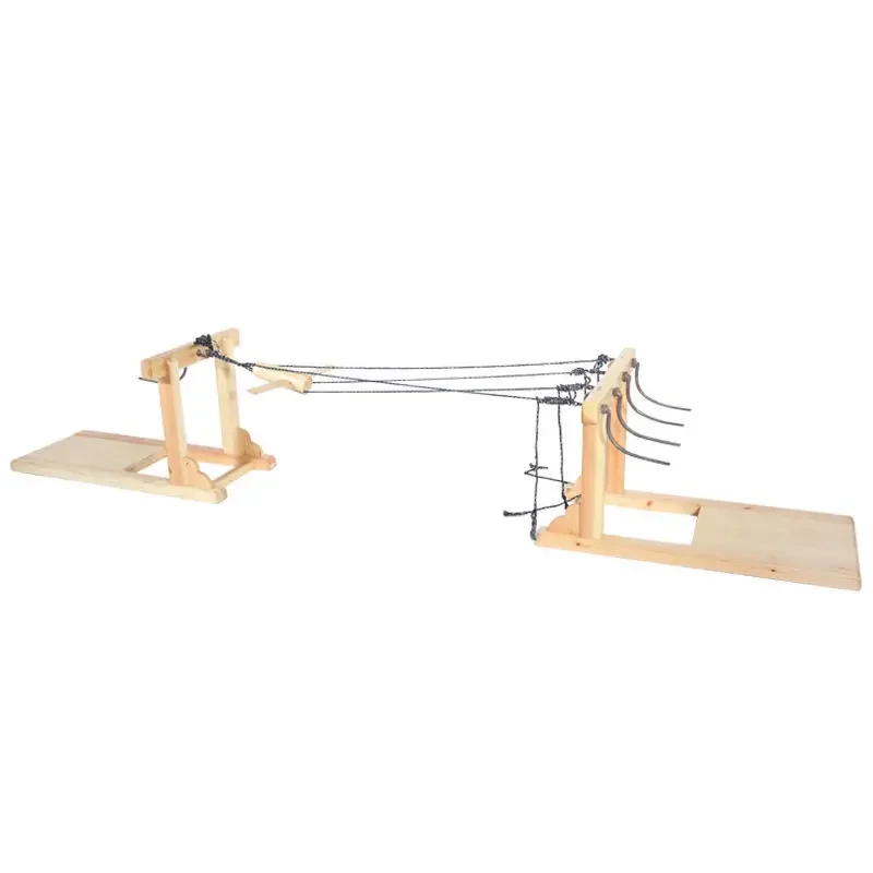 Rope making machine Traditional rope tools Student experience tools Hemp rope solid wood tools Guoxue Hall experience props