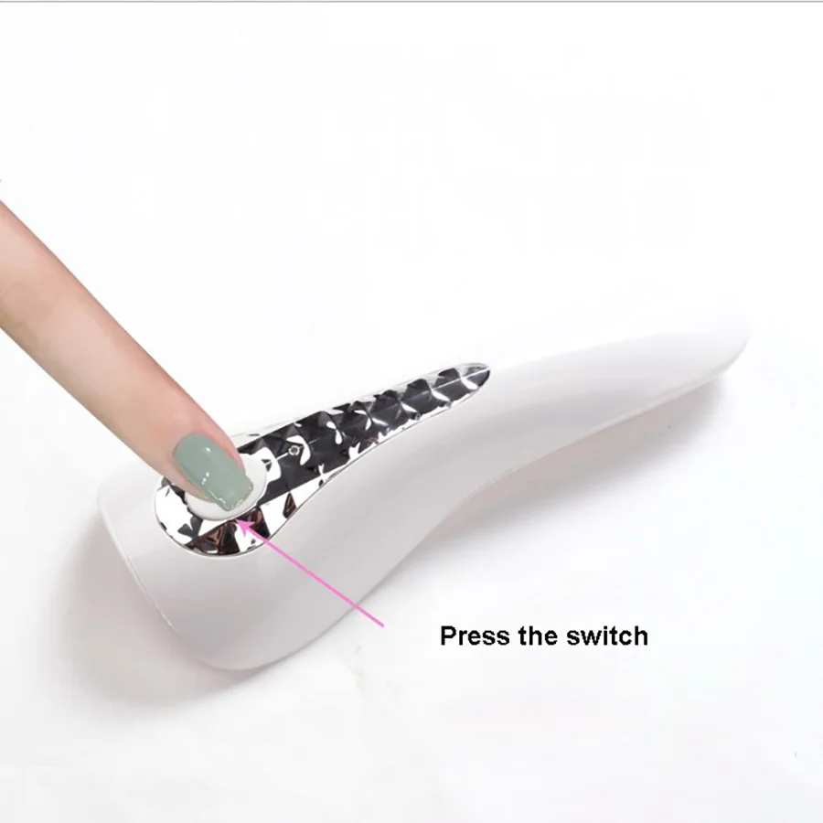 Mini suszarka do paznokci 18W, lampa do paznokci z 5 diodami LED, dwuźródłowa lampa fototerapeutyczna do suszenia żelu UV, narzędzia do manicure.