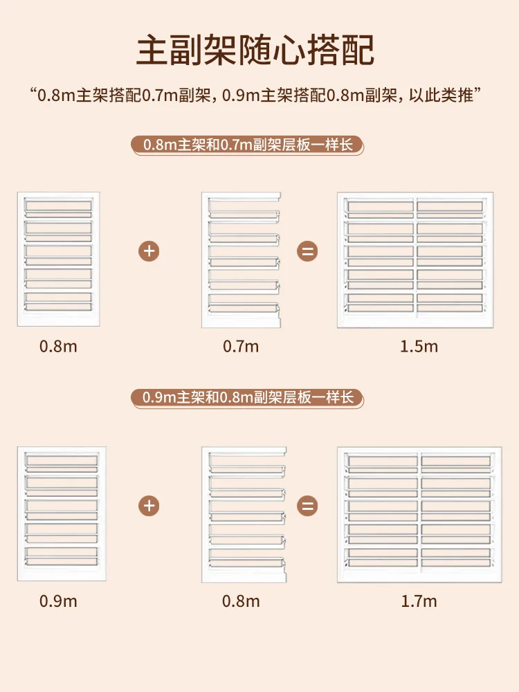 Bookshelf integrated against the wall Hakka living room floor shelf picture book storage rack library steel bookcase