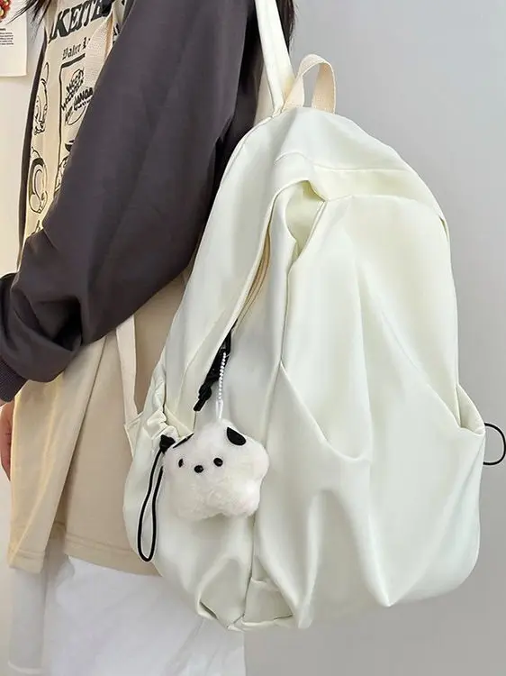 New 2025 Lightweight Fashionable  Color Backpack Large Capacity High School Junior High Male Female Students Double Shou...