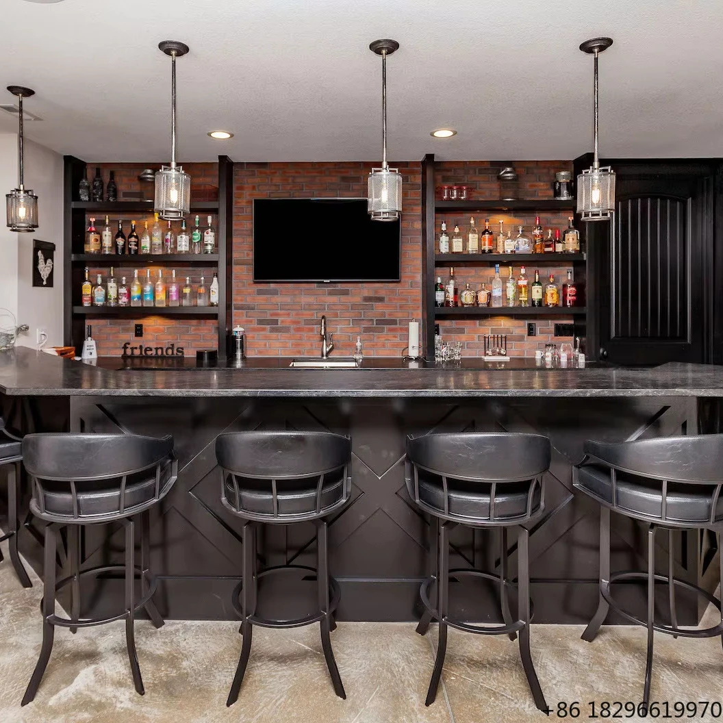 

Modern Solid Wood Bar Stools Counter Height High Chair For Kitchen Dining Restaurant Commercial