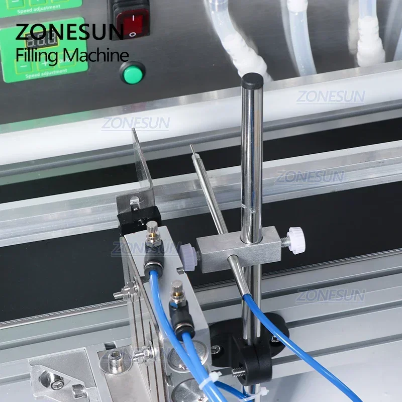 

ZONESUN ZS-DTMP6 Automatic Liquid Filling Machine Six Diving Nozzles Essential Oil Perfume Juice Magnetic Pump Bottle Jar Filler