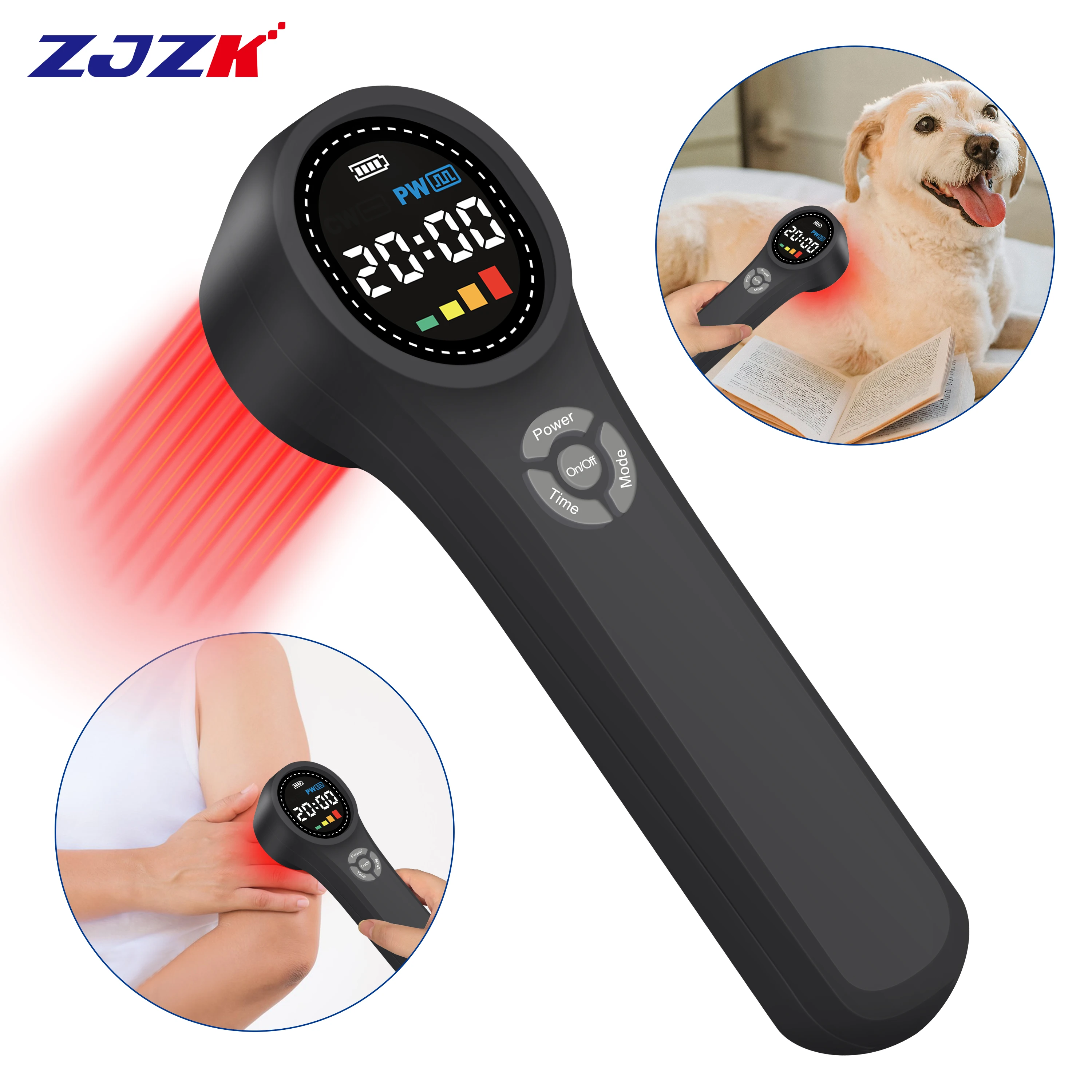 

ZJZK Cold Laser Unit Light And Laser Therapies Therapy 660nm For Hip Bursitis 810nmx4diodes+980nmx4diodes Plantar Fasciitis