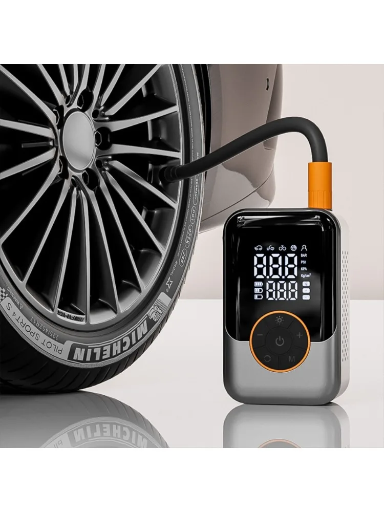AliExpress NONE Wireless Car Tire Inflator Portable Air Pump Electric Air Injector LCD Display Air Compressor for Car Bike Motorcycle Tyre Ball