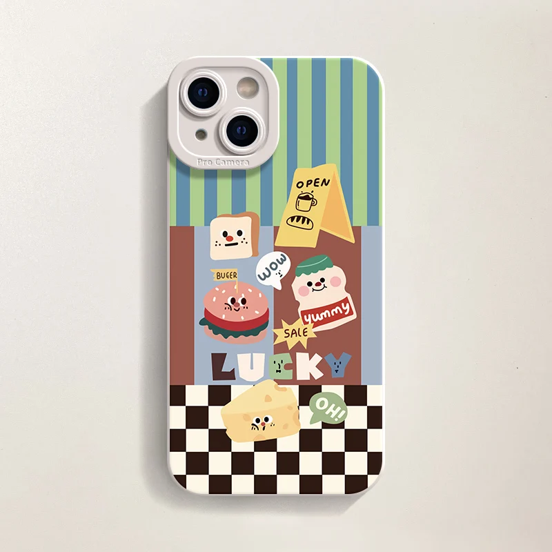 

Bread Cheese Phone Case For Samsung Galaxy S23 S22 S21 S25 S24 Ultra Plus FE A56 A34 A54 A53 A55 A16 A36 A35 A34 A33 5G Cover
