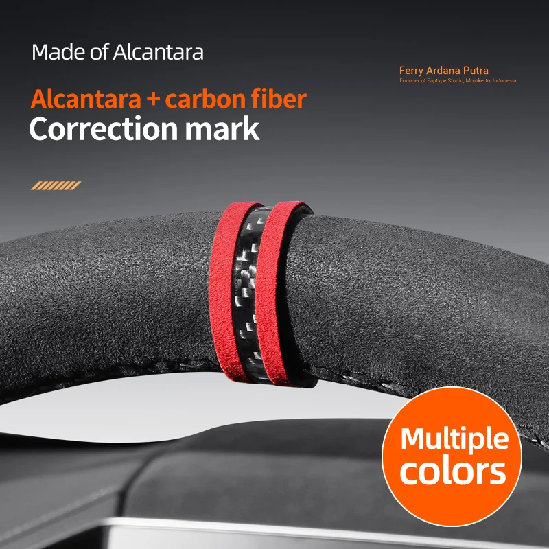 

Applicable To Tesla Model 3/ Y S Steering Wheel Correction Mark Creative Center Line mark Unification Of Automobiles