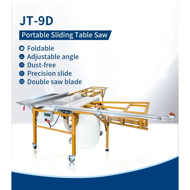 Mini Portable Table Saw JT-9DX Compact Wood Cutter for Small Woodworking Projects Precision Cutting Tool for DIY Craftsmen