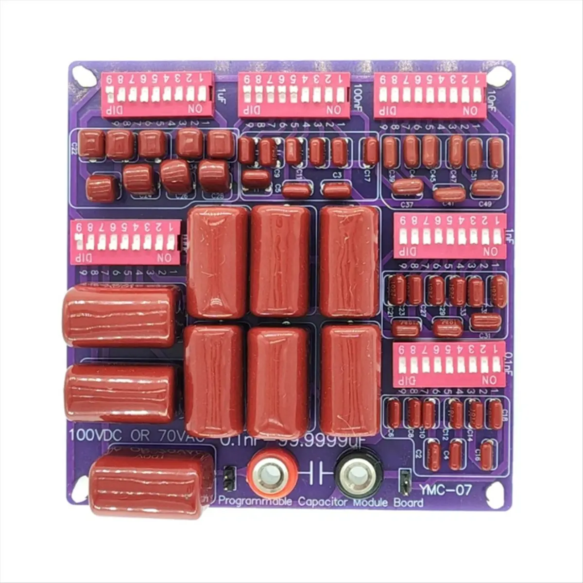 !DT~D12880.1nF to 99.9999uF Step Six Decade Programmable Capacitor Board Polypropylene Film Capacitor Board