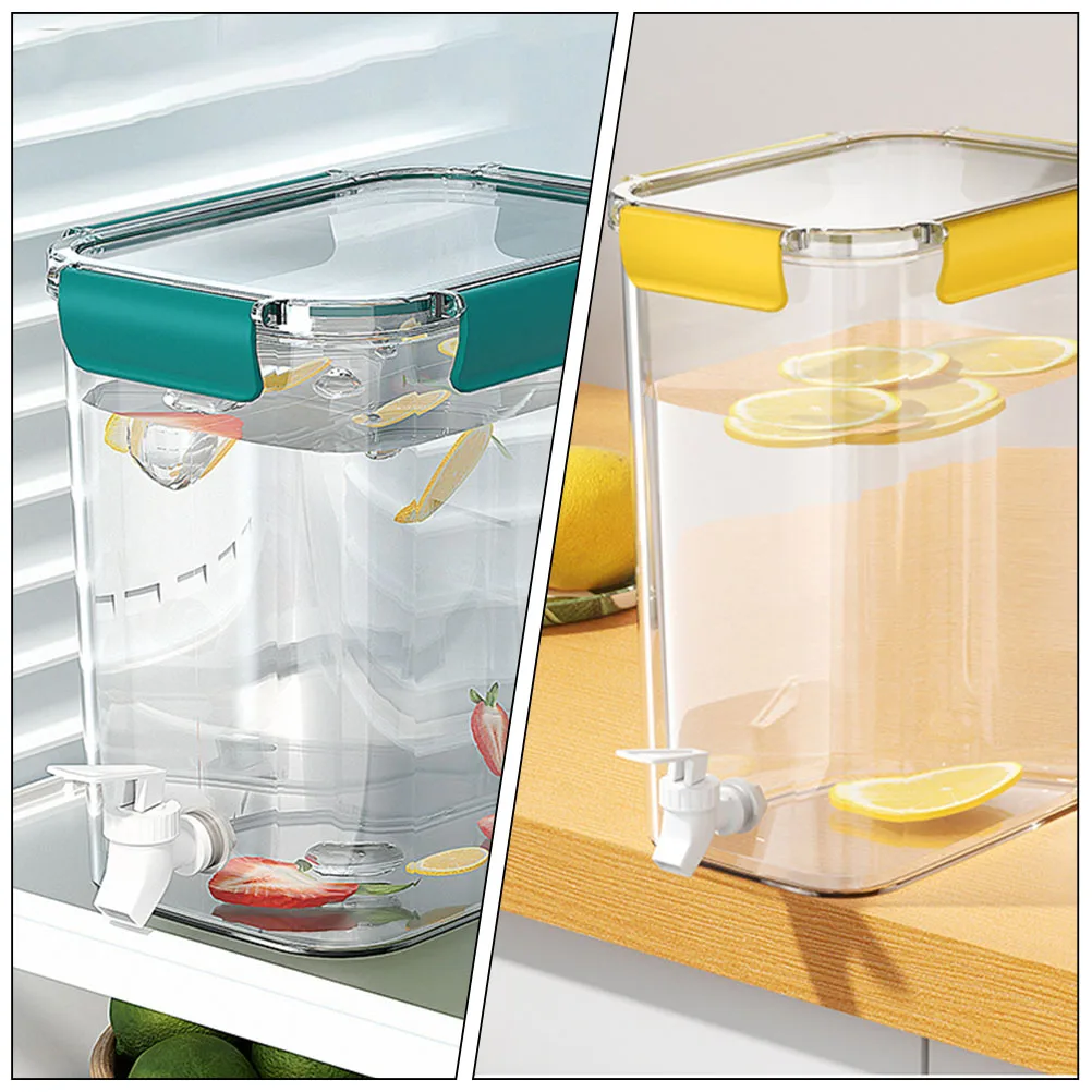 

2pcs Beverage Iced Container Fridge Water Jug With Spout Firm Drink Dispenser For Parties Juice Milk Dispenser Cold Kettle With