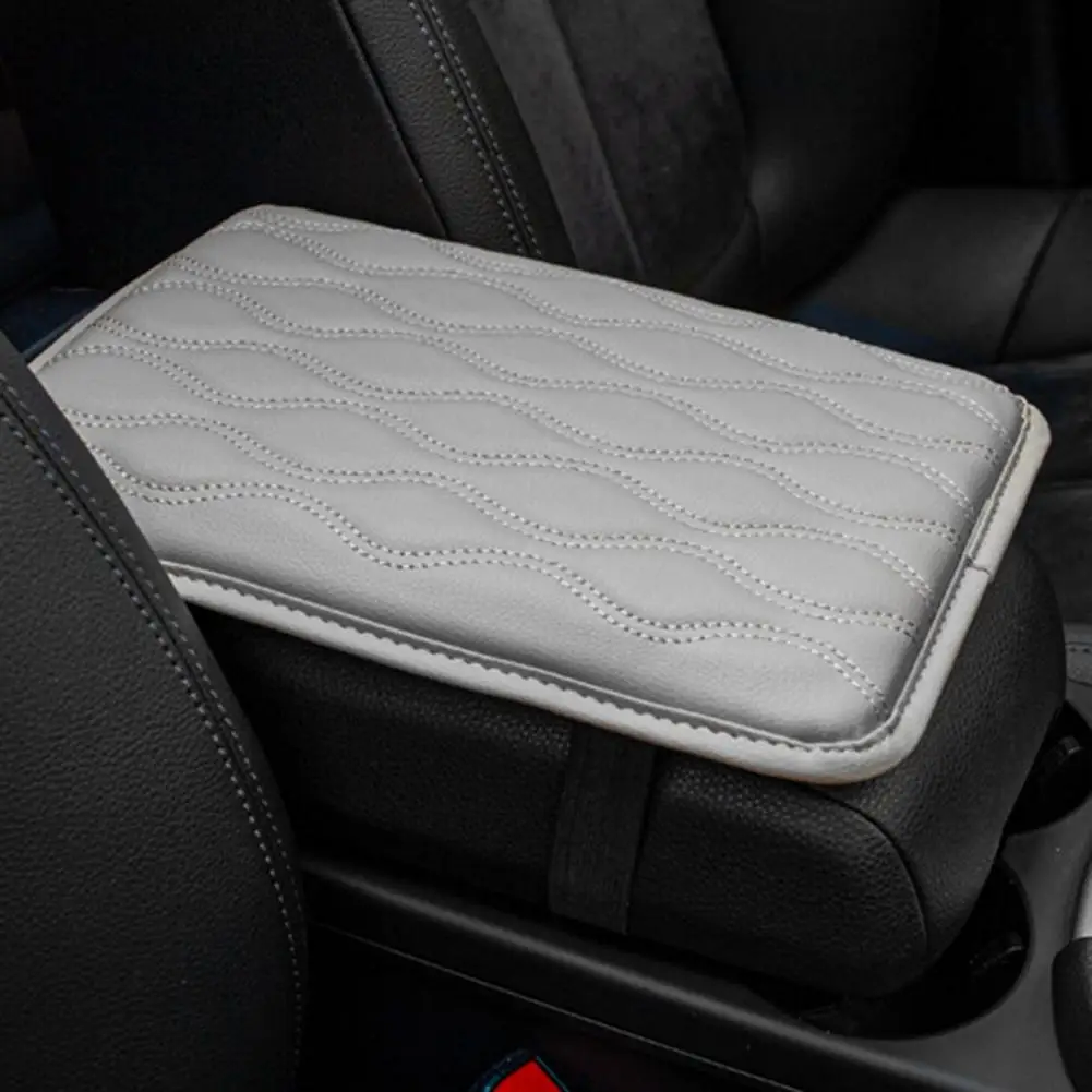 Armrest Box Cushion Universal Console Cover Waterproof Armrest Protector Dirt-resistant Car Cushion Pad with Elastic for Suv
