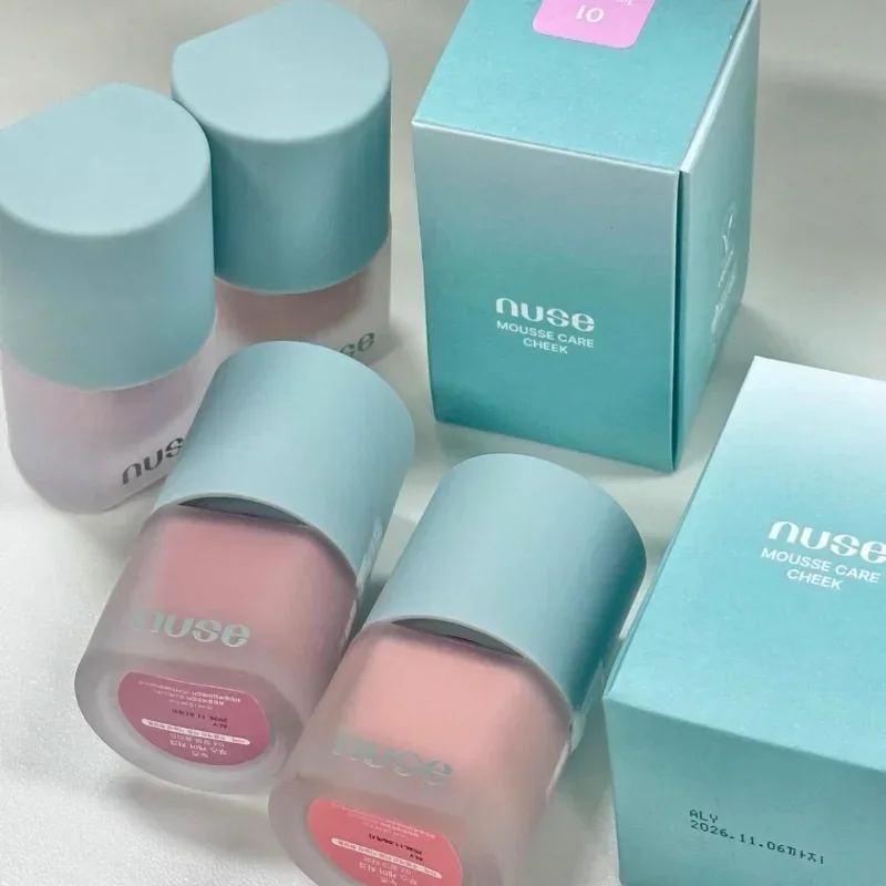 Korea Nuse Mousse Care Cheek Makeup Blusher Long-lasting Monochrome Matte Waterproof Liquid Blush Beauty Makeup Cosmetics