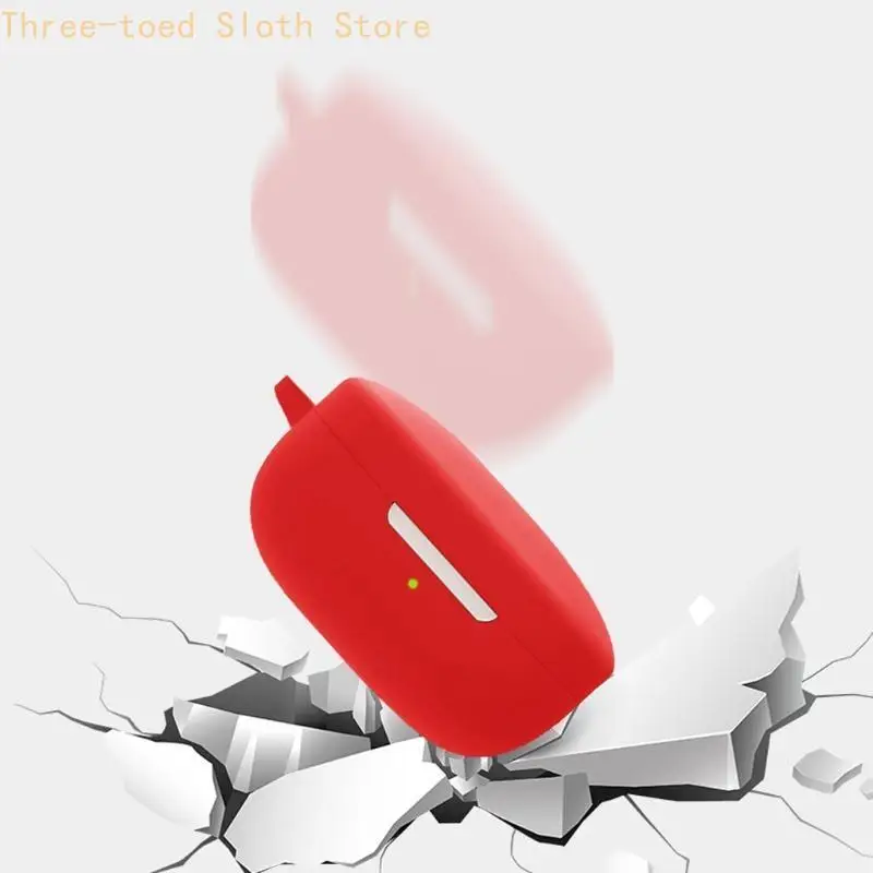 Bluetooth-kompatibel Kopfhörer Anti-verloren Tragbare Silikon Protector Compipable f E74A – Detail 10