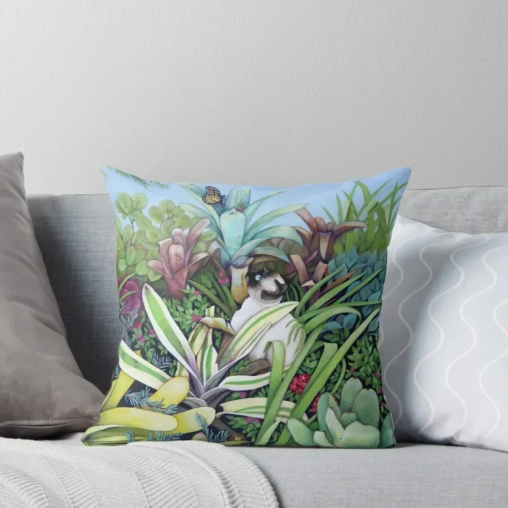 

Lulu's Bromeliad Adventure Throw Pillow Pillows Aesthetic Cushion Child Luxury Room Decorative Cushions pillow