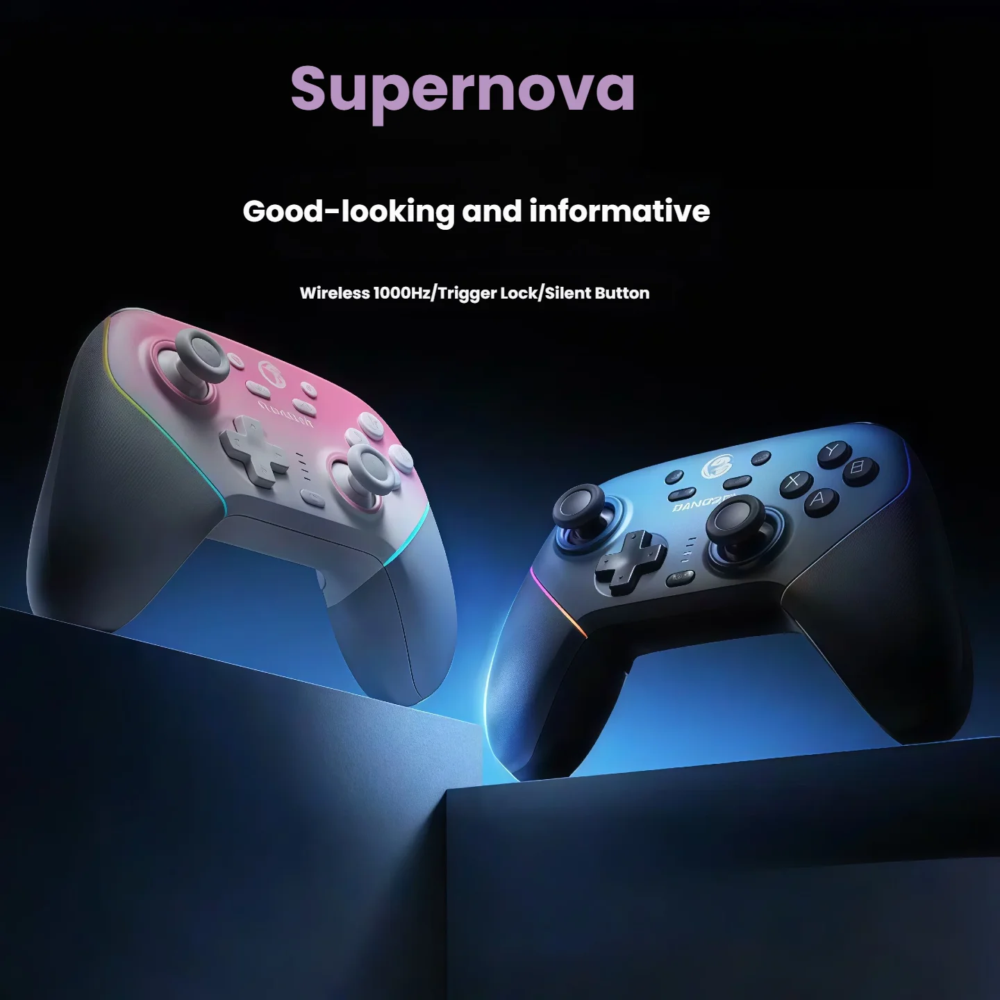 

Игровой беспроводной контроллер Switch с RGB-подсветкой, Bluetooth 24G, совместимый с Switch 2.