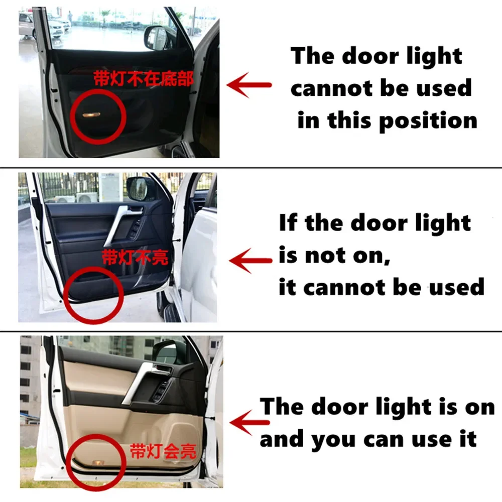 Lâmpada LED Shadow Laser Projector, Luz da porta do carro, Emblema para Land Cruiser 2010-2018, Decoração de Luz Bem-vinda