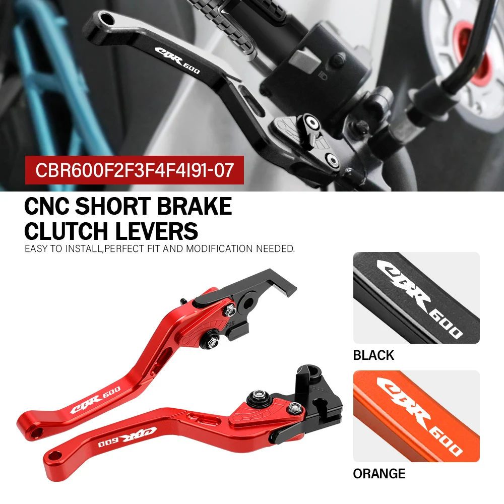 For HONDA CBR600 F2 F3 F4 F4i 1991 1992 - 1997 1998 1999 2000 2001 2002 2003 2004-2007 CNC Adjustable Brake Clutch Levers Handle