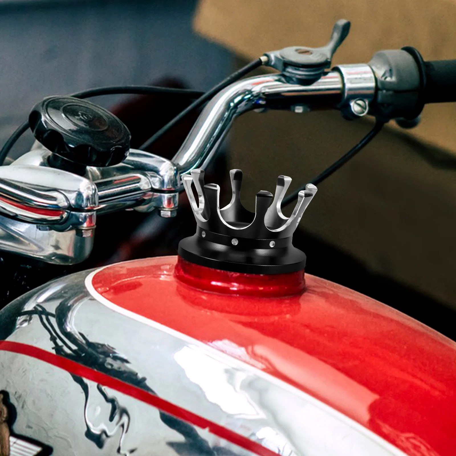 

Motorcycle Fuel Cap Gas Oil Replacement Part Black White Decorative Metal Accessories Cover For 883 XL1200
