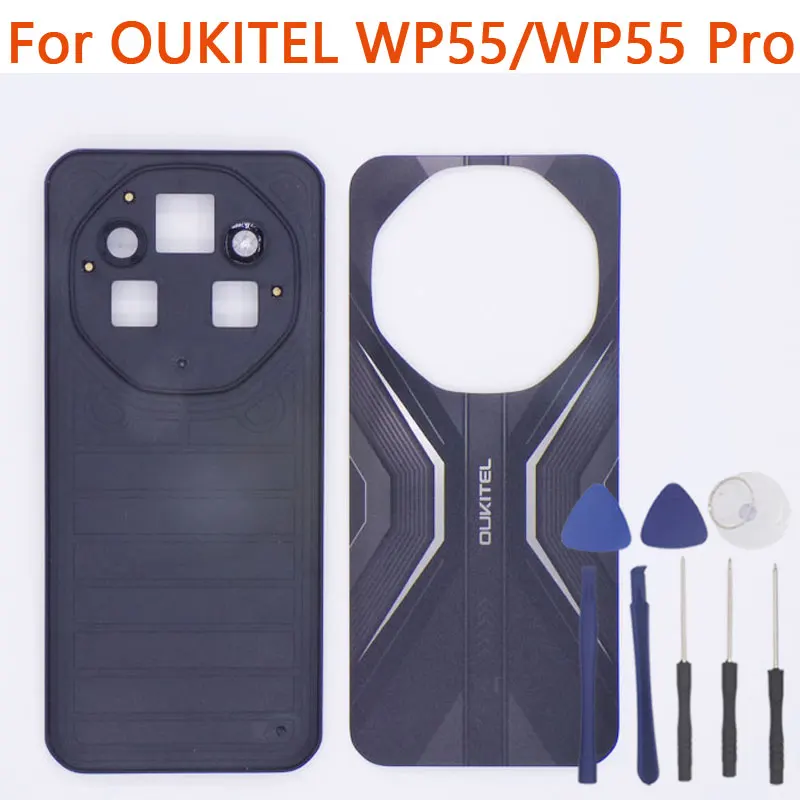 Neue Original OUKITEL WP55 WP55 Pro Akkuabdeckung Rückabdeckung Handy-Verbundfolienabdeckung für OUKITEL WP55 Smartphone