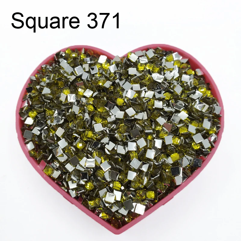 

2024 Crystal Stone Square Drills For DIY Diamond Painting Cross Stitch Embroidery Rhinestones Colorful Mosaic Mosaic Stones New