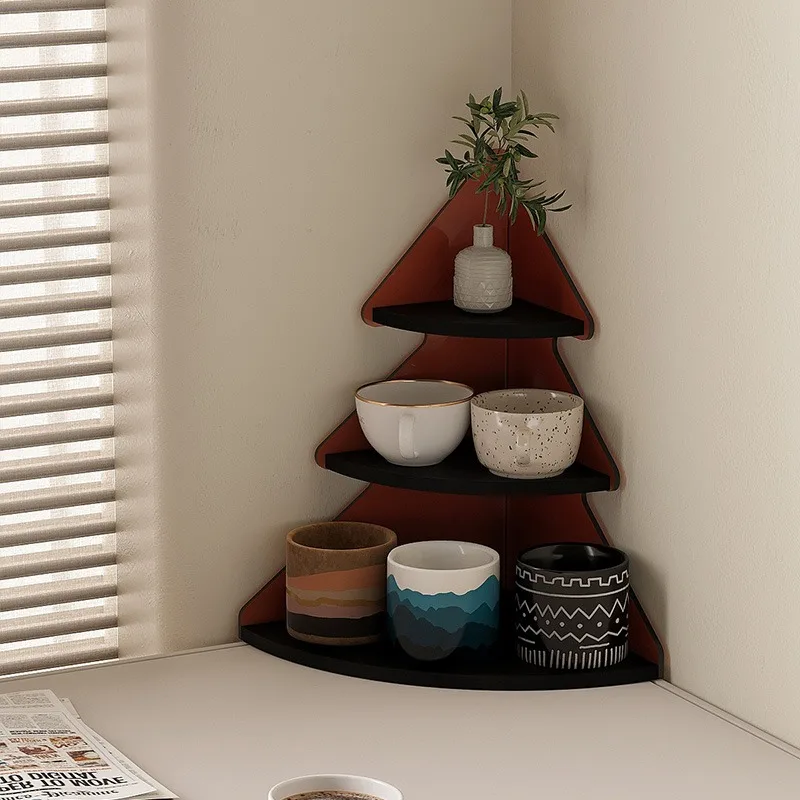 Corner Storage Rack Water Cup Storage Rack Christmas Tree Shaped Multi-layer Storage Display Rack