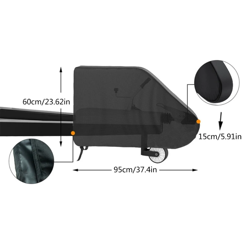 Drawbar Cover, Universal Drawbar Cover Weather Protections Tow Bar Protective Cover for Caravans Motorhome Trailer