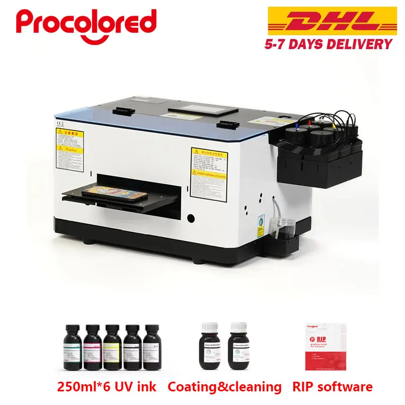 Procolored V4 A5 UV طابعة مسطحة EPSON L800 جراب هاتف لتقوم بها بنفسك صور صغيرة آلة طابعة UV للمعادن الخشب الاكريليك Phonecase