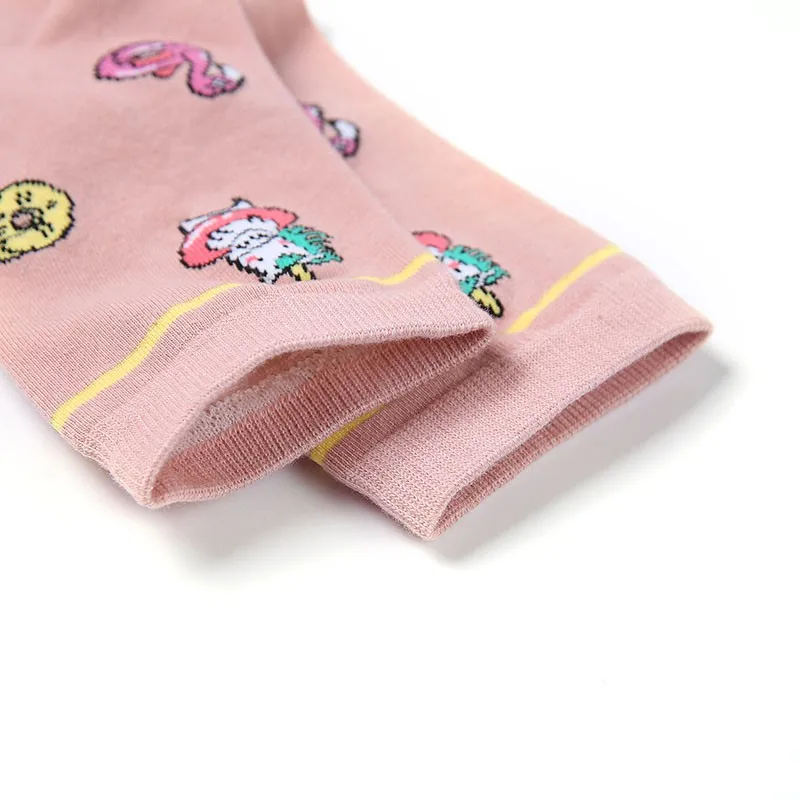 Socks Women's Kawaii Funny Animal Printed Cotton Socks Personalized Simple Original Sports Socks Women's Middle Tube Socks X122