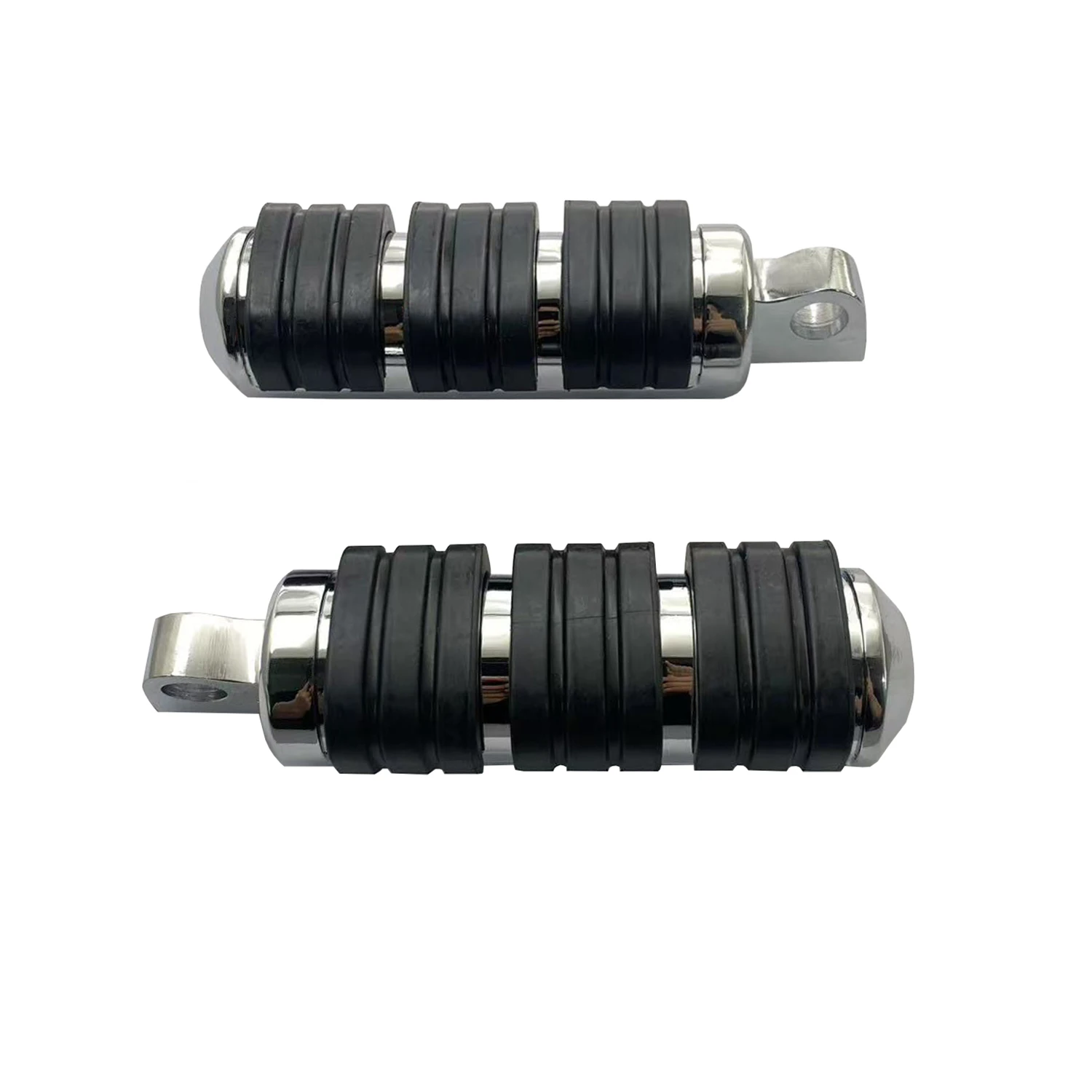 Chrome Anti-Slip Male Mount Foot Pegs Rider Footrests Padel For Harley Touring Sportster Softail Cruiser
