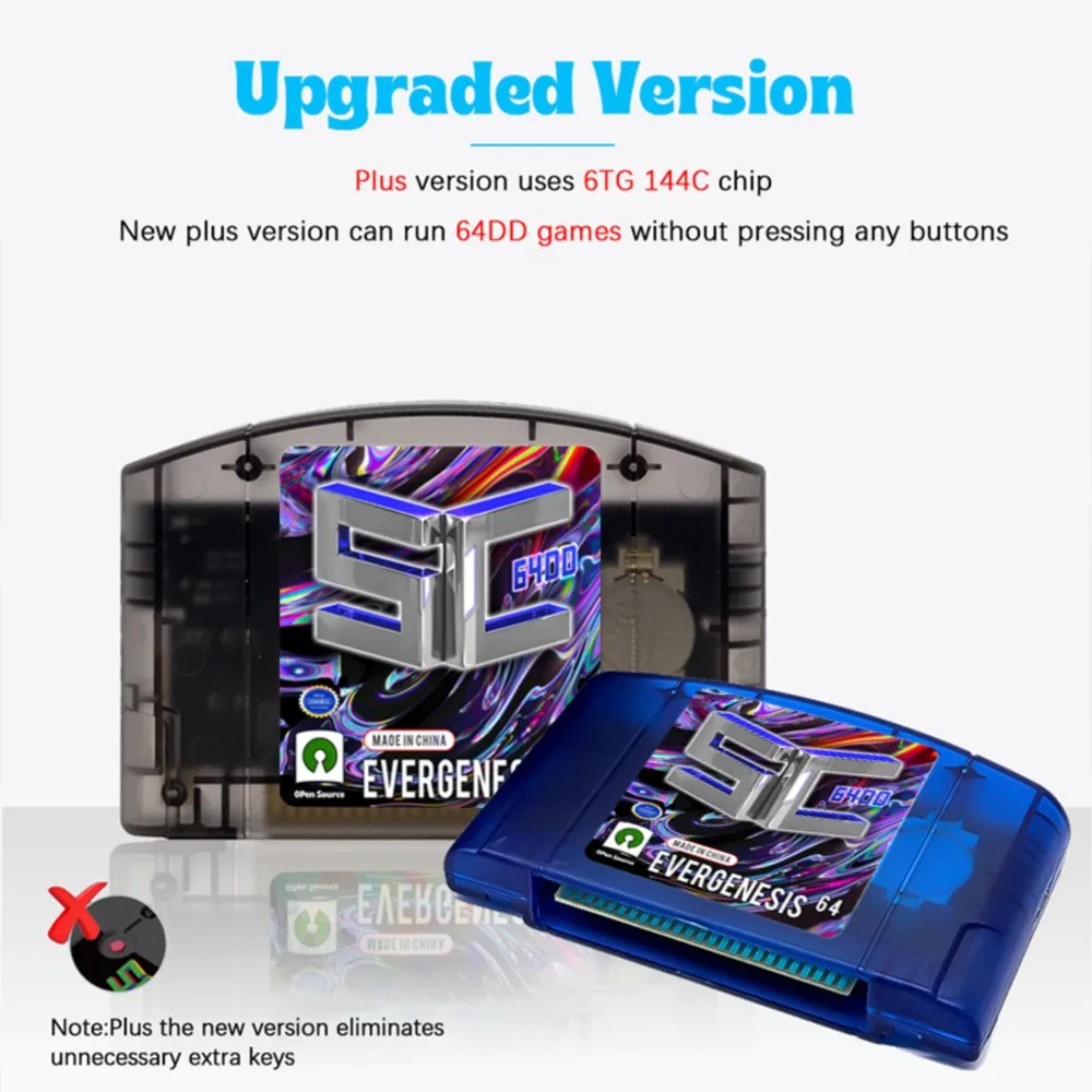 SummerCart 64 SC64 Open Source Game Card N64 with Built-in Emulator For Nintendo 64 Console Gift 32GB TF Card 5400 Games