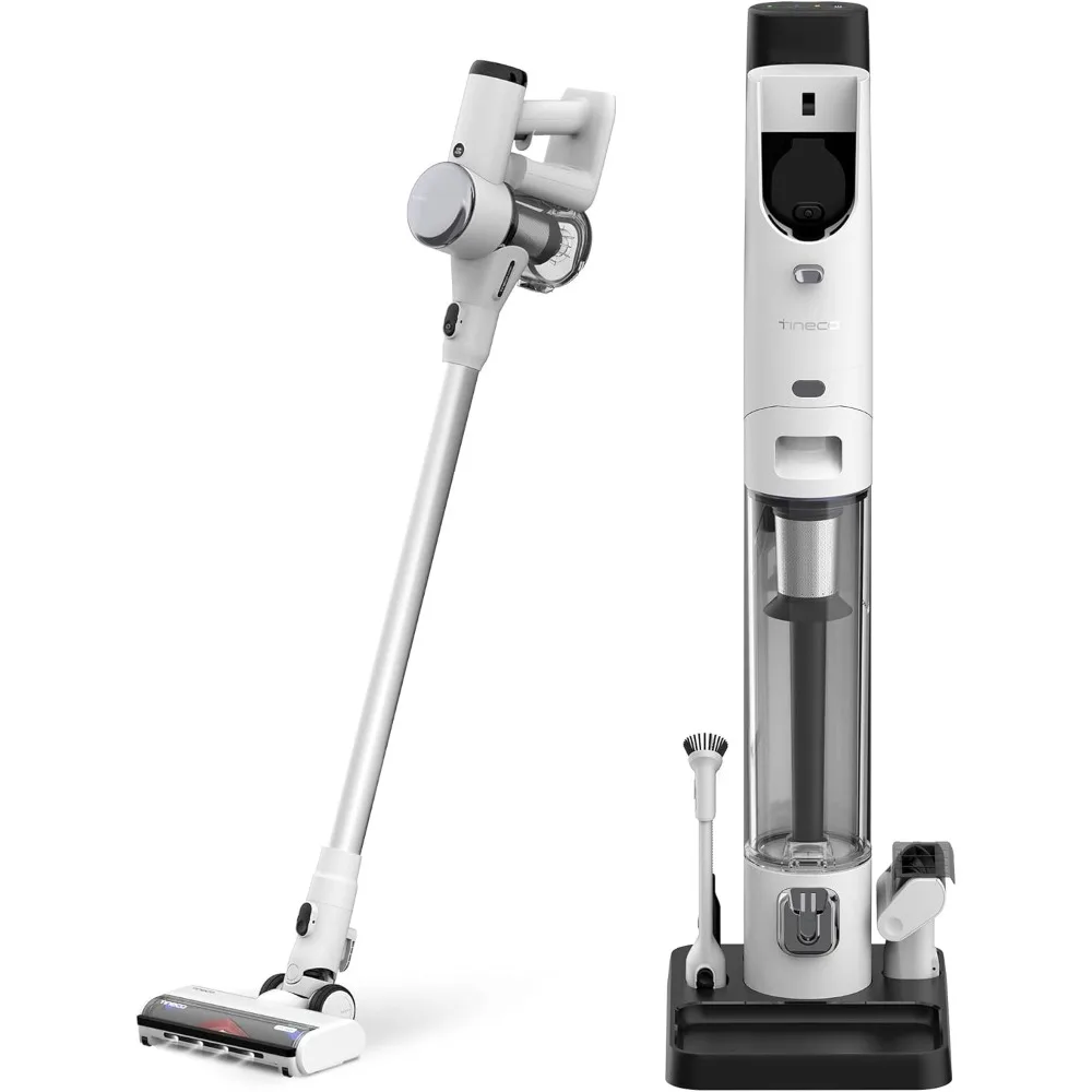 

Cordless Vacuum Cleaner with 3L Auto Dust Base, Smart Stick Vacuum Cleaner Powerful Suction & Lightweight, ZeroTangle Brush