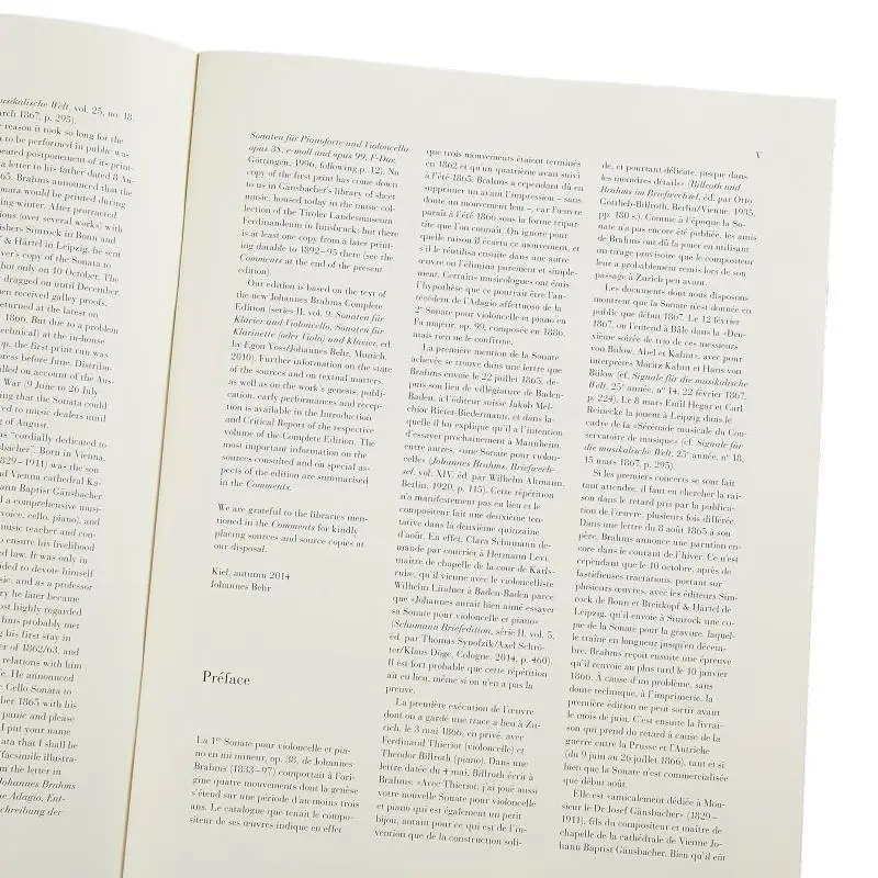 HN1134 Brahms Violoncello Sonata E Minor Op 38 Voss Egon Behr Johannes G Henle Verlag 9790201811345 كتاب
