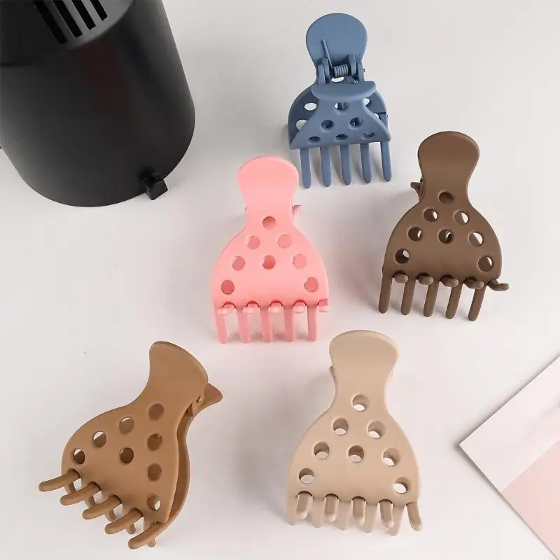 

39BC 7 PCS Unique Shark Hair Clip Set Plastic Hair Claw For Volumizing Lift Bouncy Curls Fashion Hairpin Styling Essential