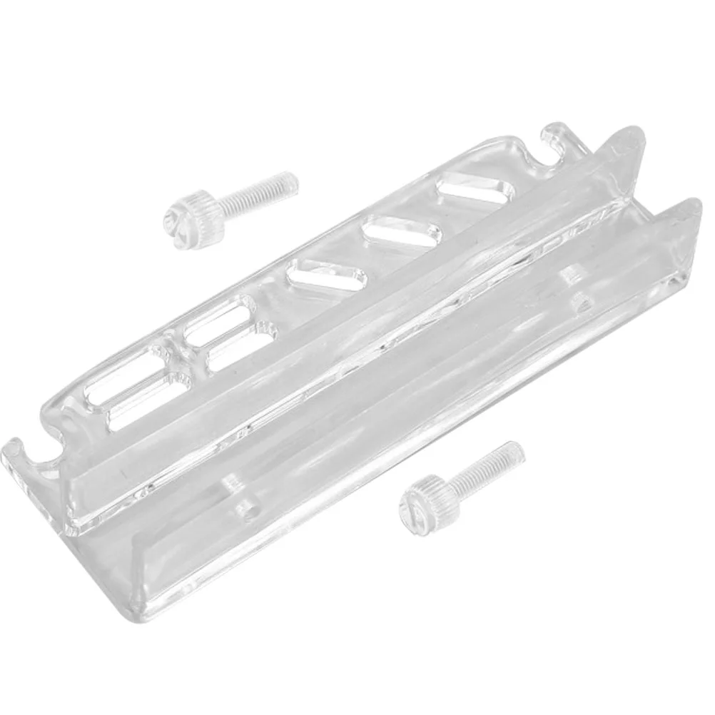 

Aquarium Tool Holder Fish Tank Storage Rack Transparent Acrylic Grass Maintenance ganizer With Holes For Scissors Tweezers Wall
