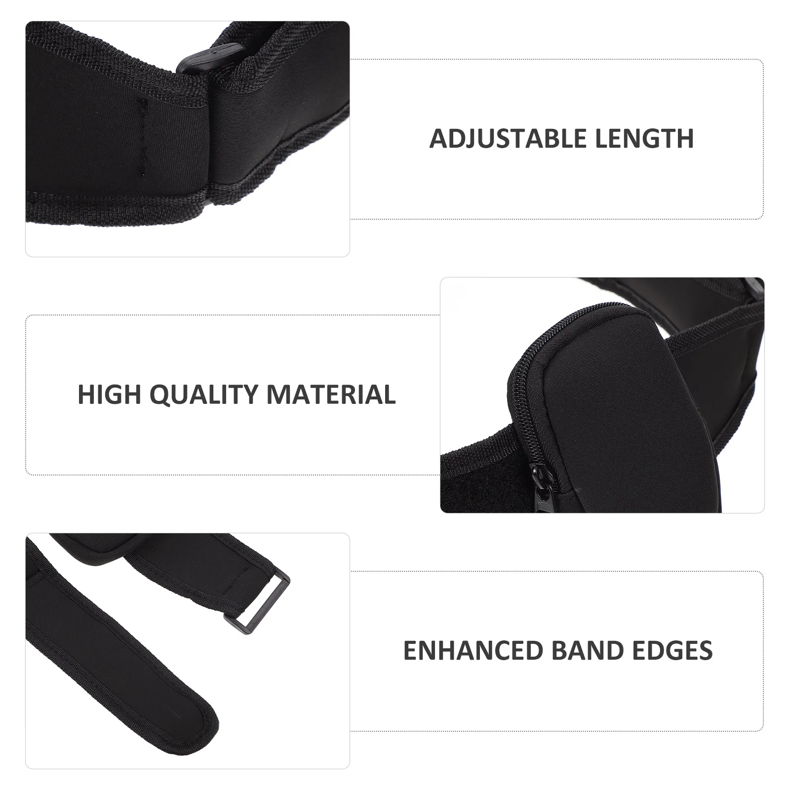 

Wireless Microphone Waist Bag Carrier Pouch Transmitter Belt Storage Bag Mic Belt Secure Protect Device Easily Adjust Tune Body