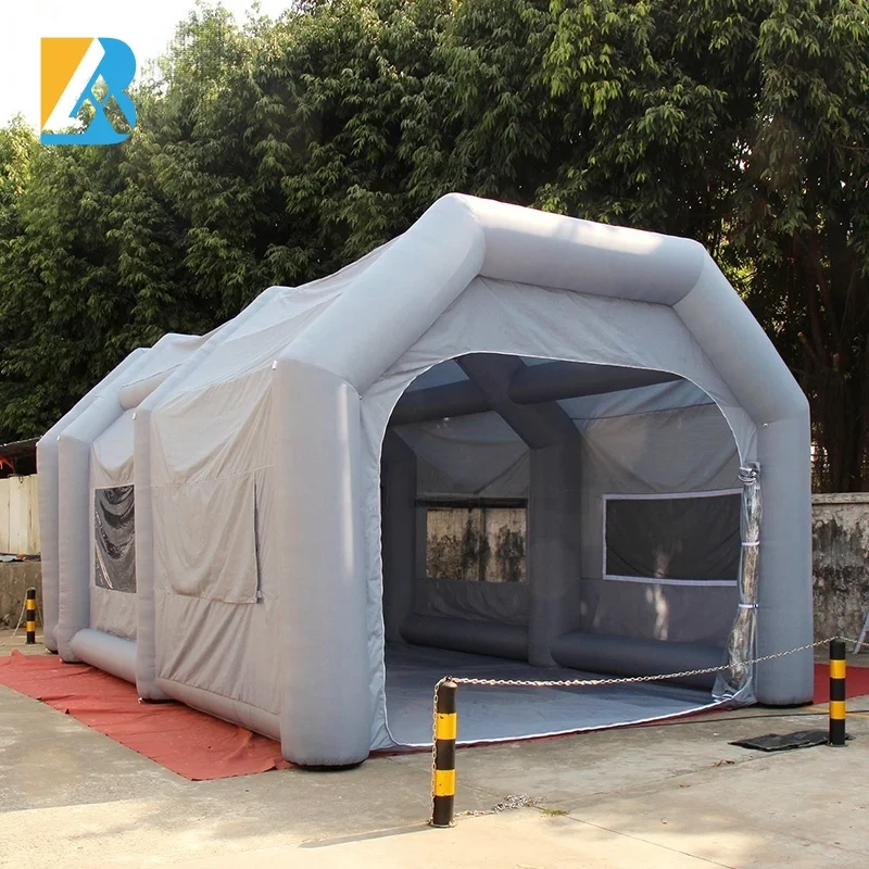 Mobile Environmental Solutions Inflatable Paint Booth Grey Large Inflatable Paint Tent for Cars Toys