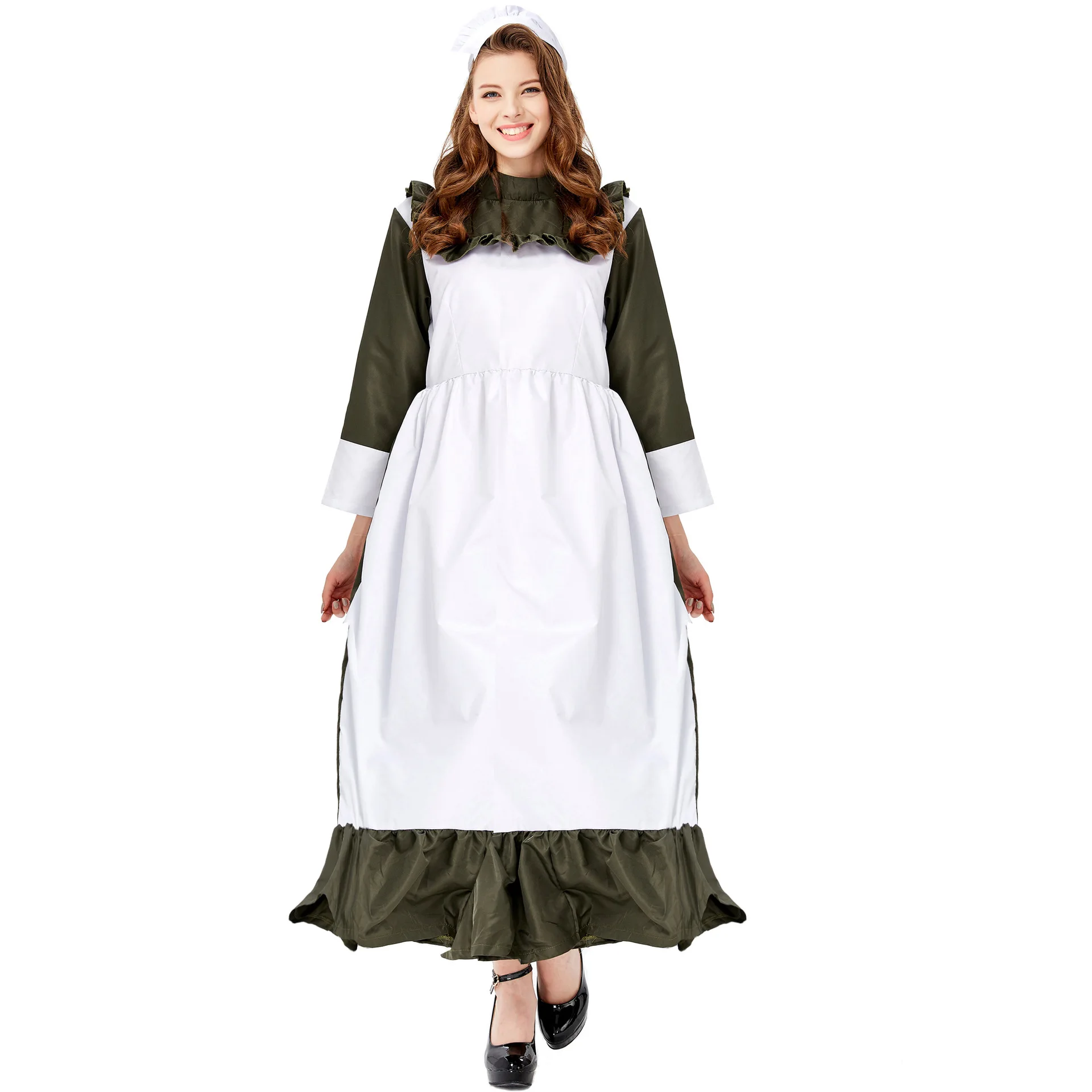 Factory Direct Oktoberfest Maid Costume Halloween Longuette High Waist Gown Oktoberfest Dress