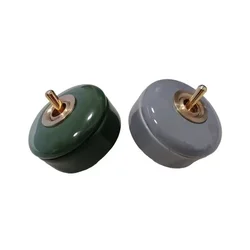 Eu 세라믹 스위치 소켓 표면 장착 DIY 구리 막대 벽 조명 토글 스위치 보드, 표준 110-250V