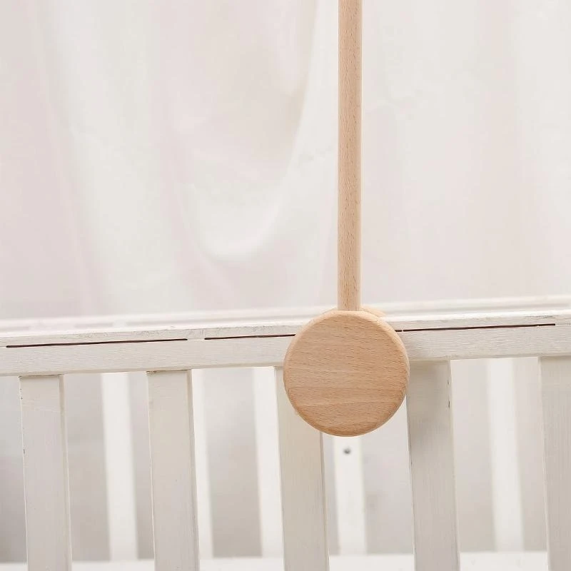 Berço móvel brinquedo pendurado suporte braço infantil brinquedo musical girar cabide berço decorações 15ub