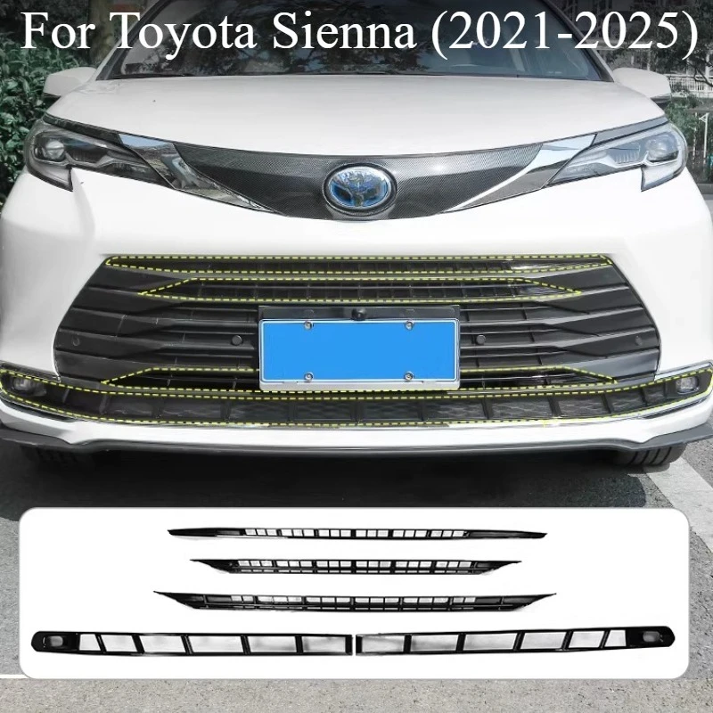 For Toyota Sienna (2021-2025) Launch Inner Vent Grille Front Lower Bumper Anti Insect Net Mesh Air Inlet Anti Dust Proof Cover