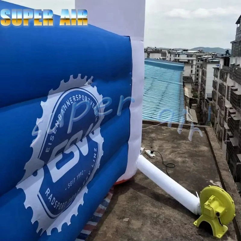 Arc de démarrage gonflable pour événements sportifs en tissu oxford fabriqué en Chine avec logo publicitaire