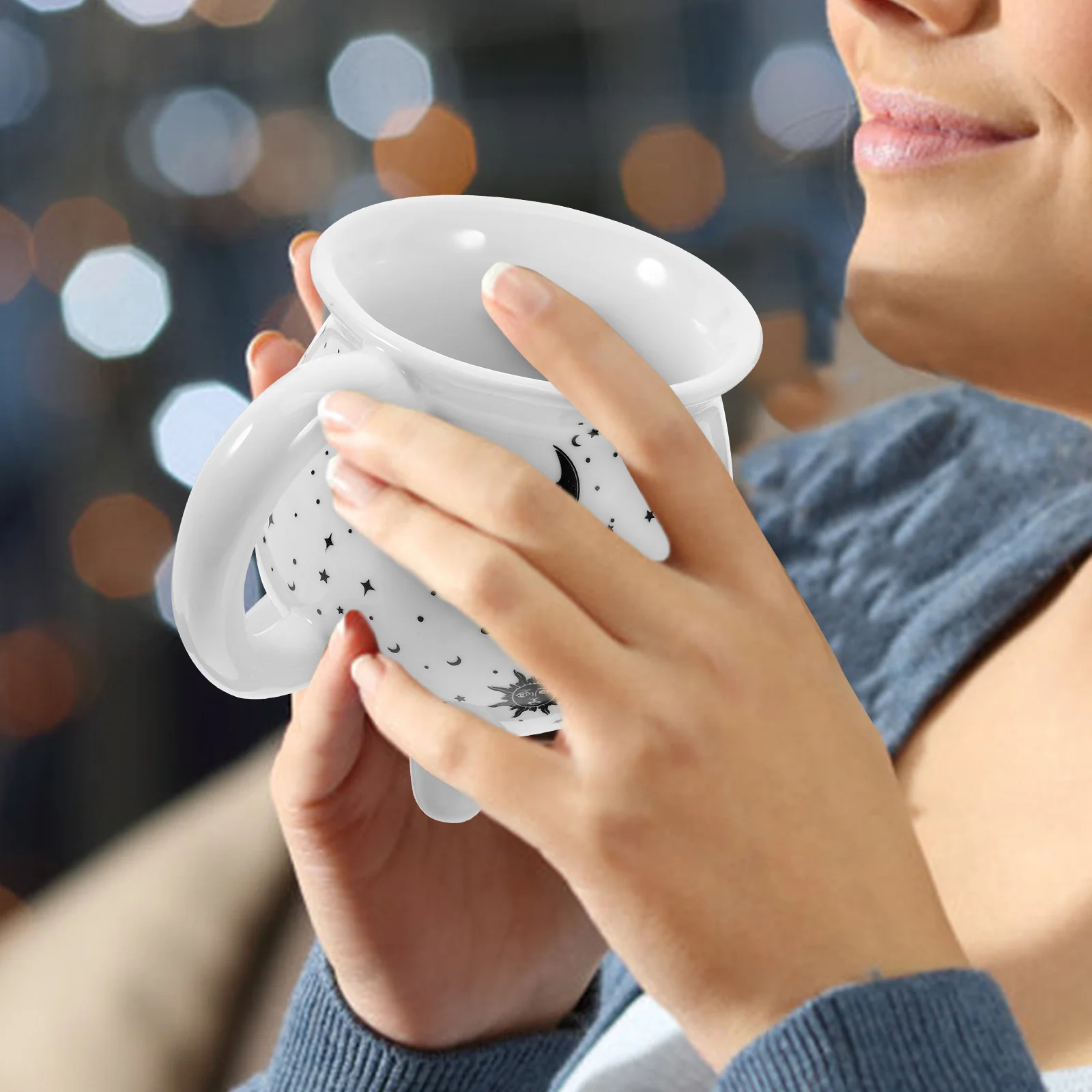 

Ceramic Witch Mug Cauldron Coffee Cup Elegant Glossy Finish Microwave Safe Mug for Home Kitchen Office Bar Halloween Decor