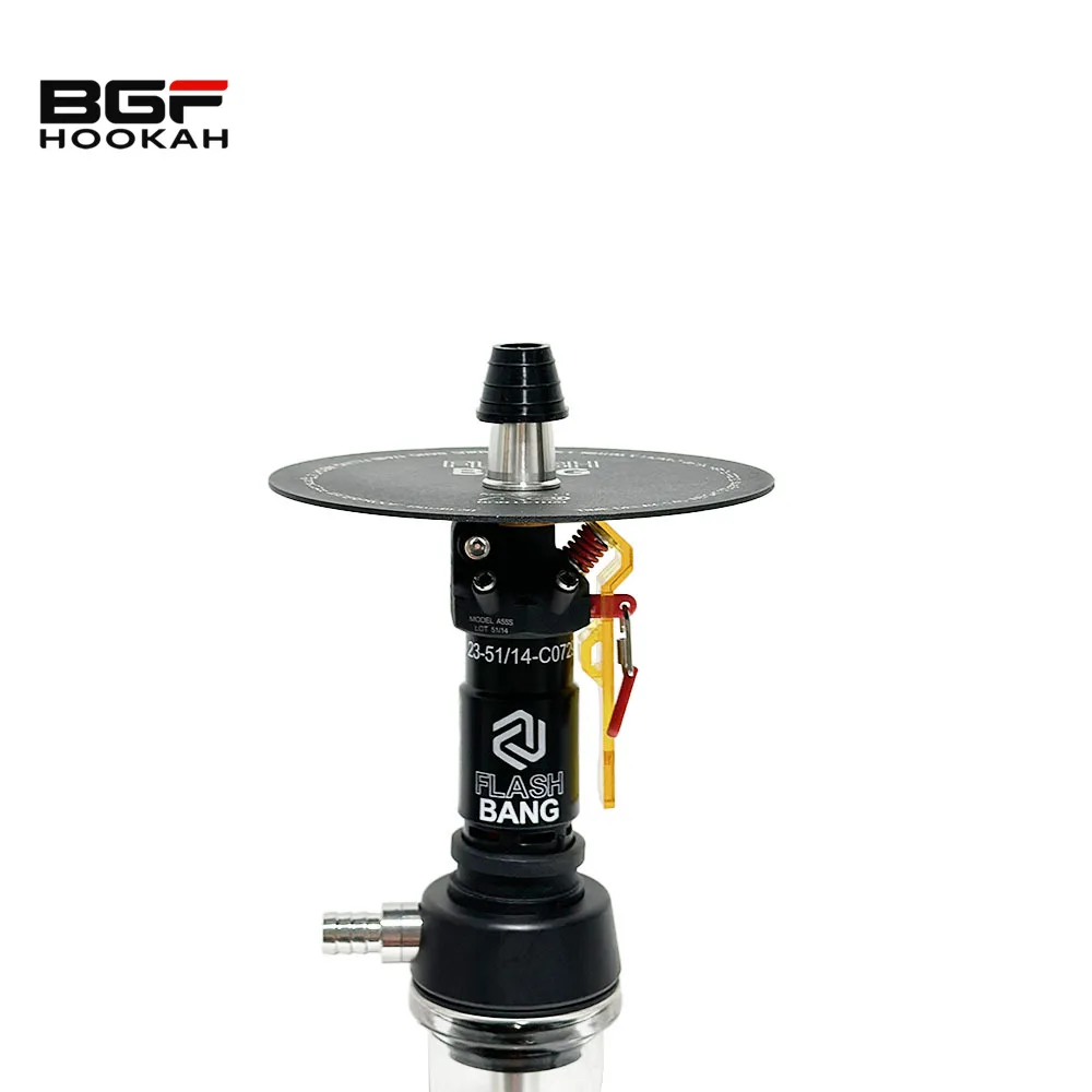 40cm Black Flash Bang Hookah Shisha Smoking Set Chicha Narguile Smoking Hookah