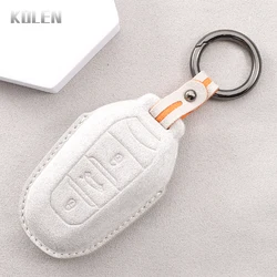 Leather Car Remote Key Case Cover Shell For Peugeot 308 408 508 2008 3008 4008 5008 Citroen C4 C4L C6 C3-XR Picasso DS3 DS4 DS5