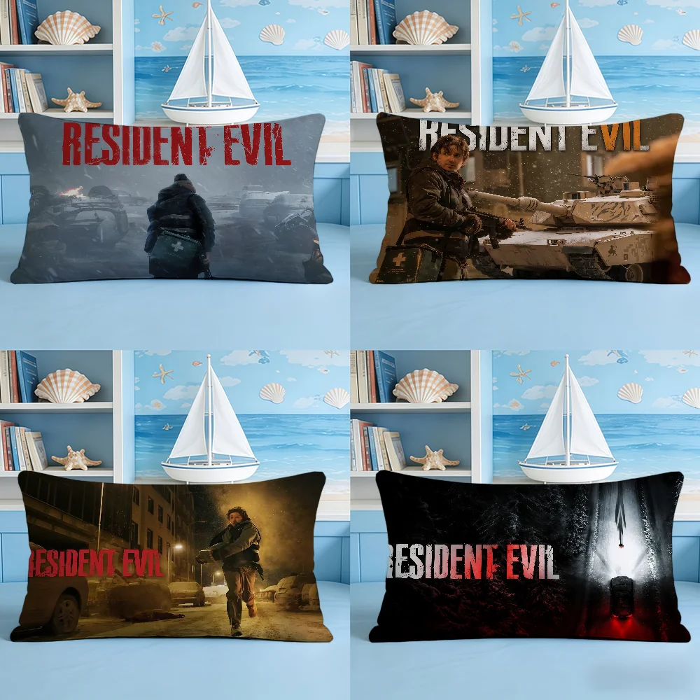 2026 Film R-ResidentS E-EvilS Cushion Cover Rectangle Decorative Long Pillow Cases Sofa Bench Bedroom Chair LivingRoom