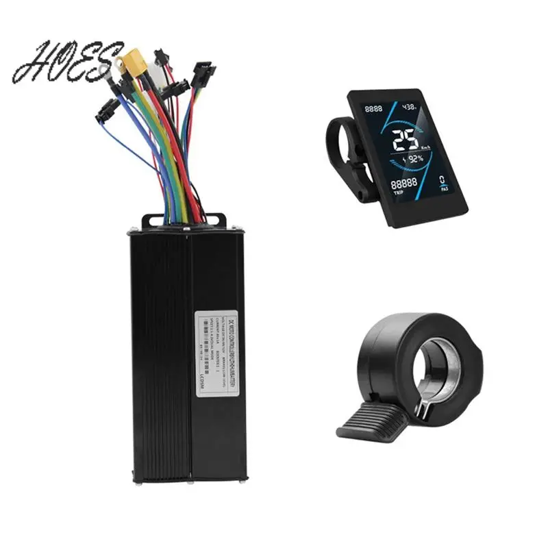 

Контроллер бесщеточный HOES-36V 48V 52V 40A с дисплеем T5S LCD и комплектом ручки газа 130X для электросамоката/электровелосипеда, ремонтный комплект