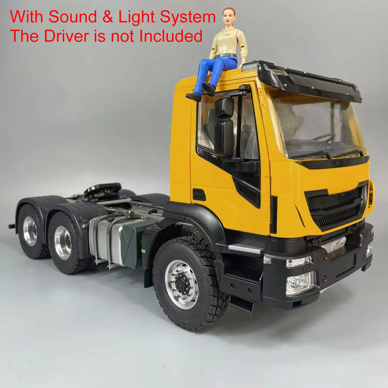 

6x4 1/14 RC Tractor Truck Metal Chassis Remote Control Car Model 2 Speed Transmission Differential Lock Sound Light RC Toy