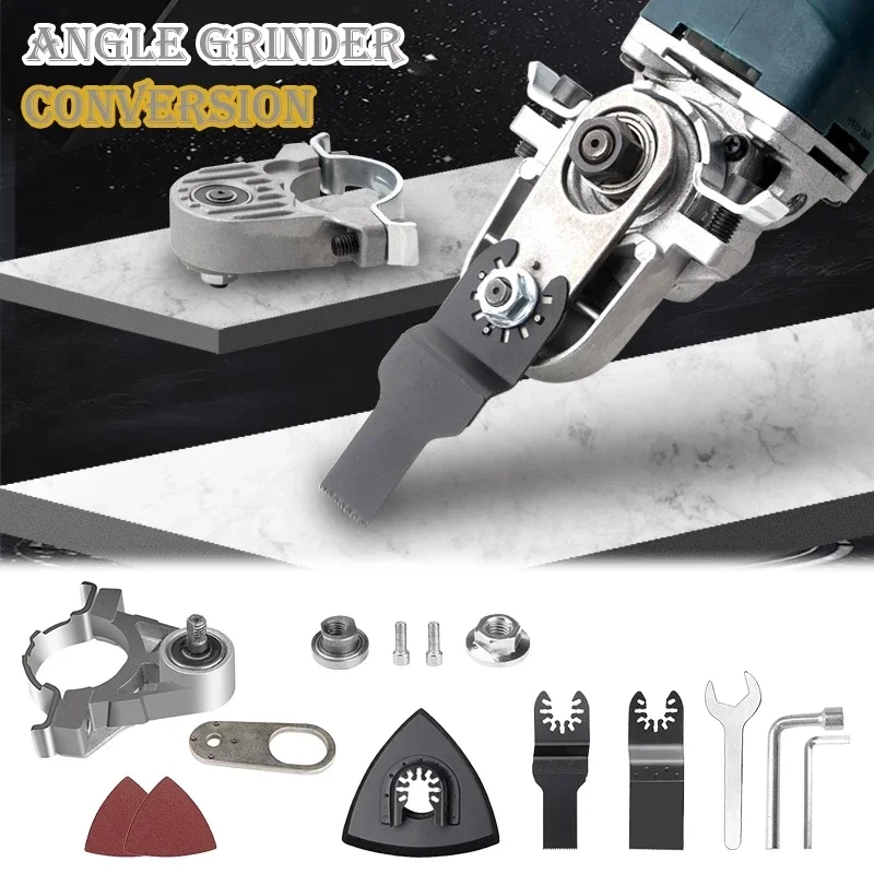 100/115/125mm Winkel Grinder Umwandlung Kopf Kit Universal Kopf Adapter M10 M14 Gewinde Polieren Oszillierende Power werkzeug Konverter – Detail 2