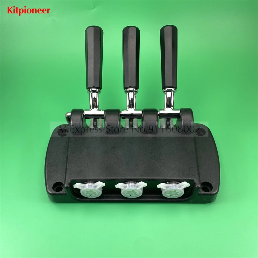 1 Set Head Front Panel Valve Door Parts With 3 Handles Fittings For ZM Soft Ice Cream Machines Accessories